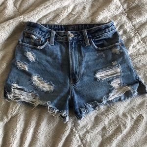 A&F Sz 0 Annie High Rise Shorts